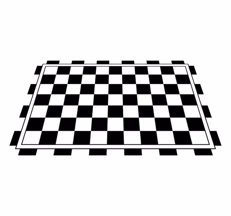 Modern placemat with checkered pattern design - TenStickers
