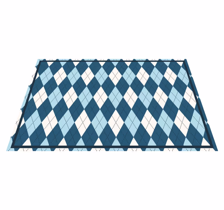 Modern placemat in harlequin pattern style - TenStickers