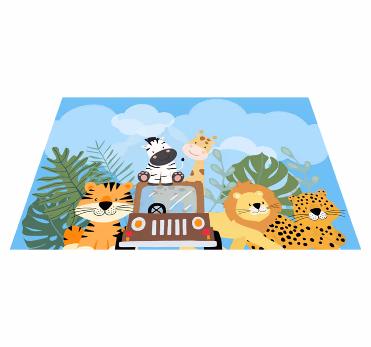 Safari animals original placemats - TenStickers