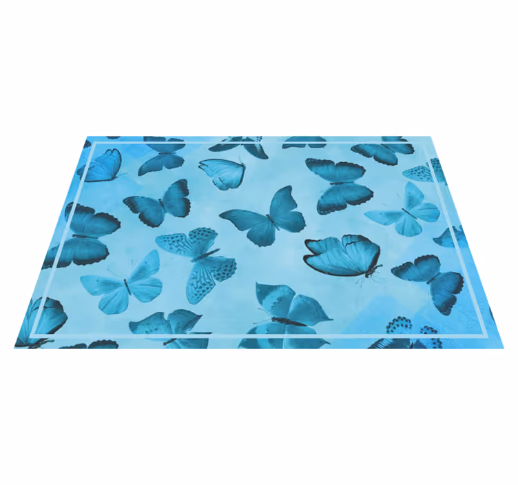 Butterfly themed placemat - TenStickers