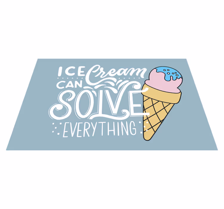 Placemat with quote life is sweet, enjoy the treat - TenStickers