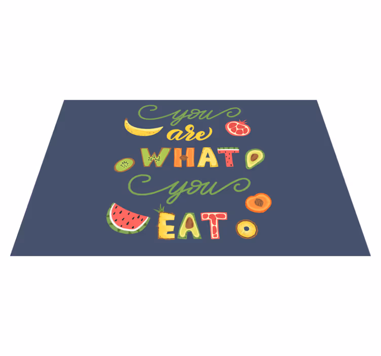 Placemat with quote enjoy every bite - TenStickers