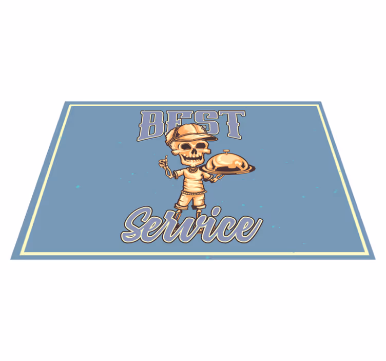 Original placemat skeleton waiter service - TenStickers