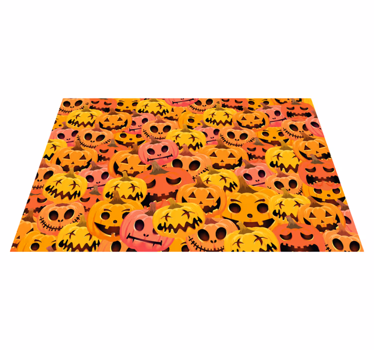 Pumpkin Art Collection Halloween placemat - TenStickers