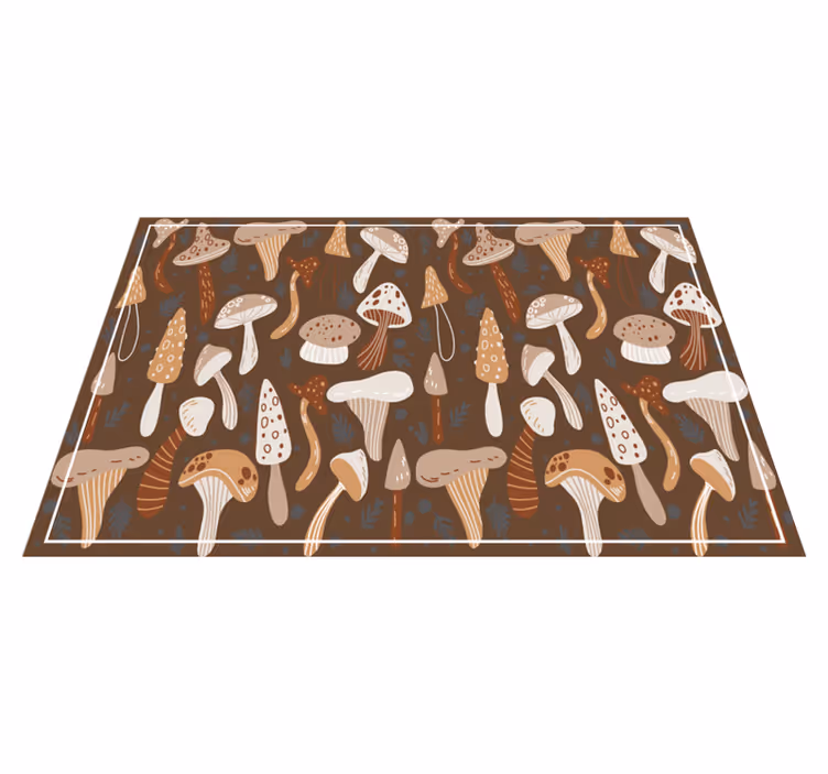Original placemat with mushroom pattern design - TenStickers