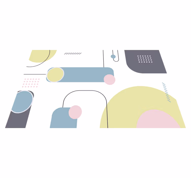 Modern placemat with geometric shape design - TenStickers