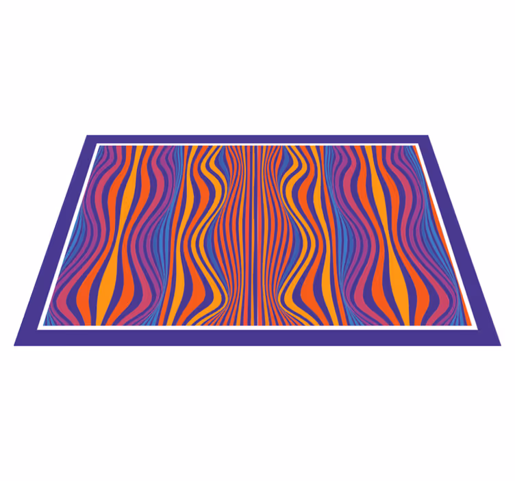 Curved line patterns placemat - TenStickers