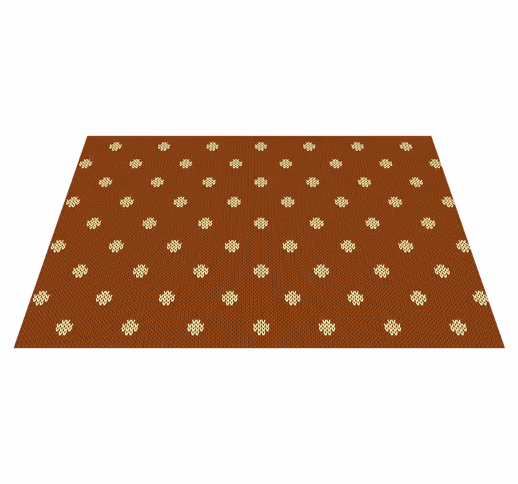 Polka dot knitted pattern  home placemats - TenStickers