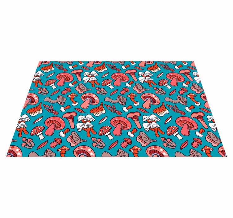 Original placemat lively mushroom design - TenStickers