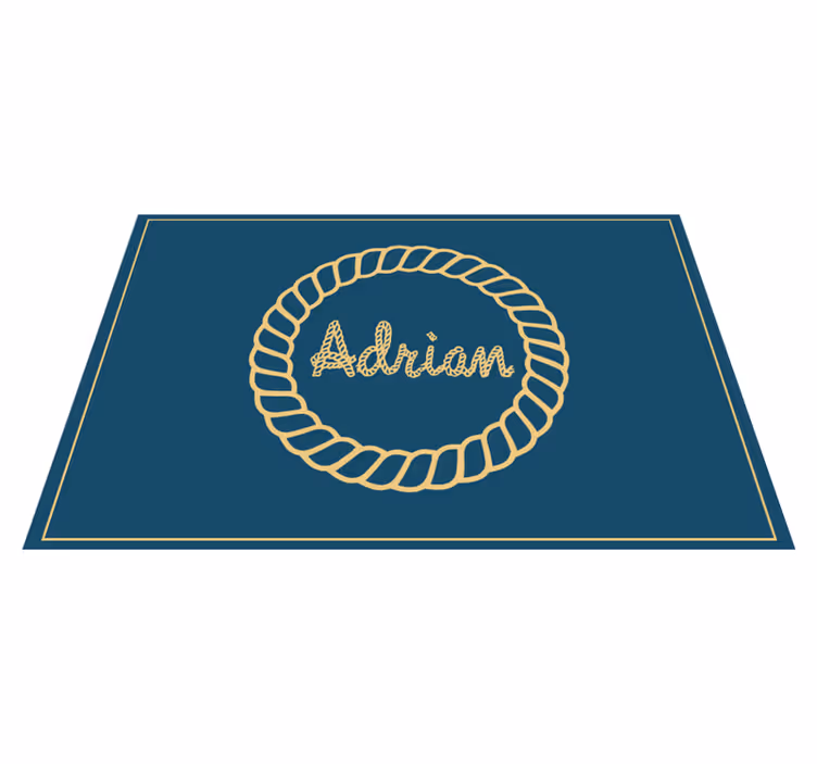 Personalized robe and anchor home placemats - TenStickers