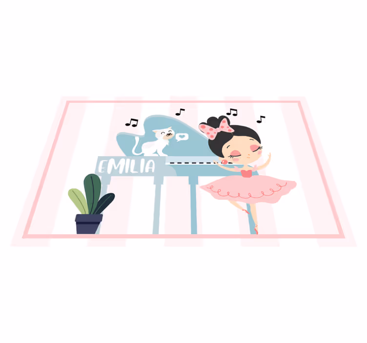 Children placemat ballet dancer design - TenStickers