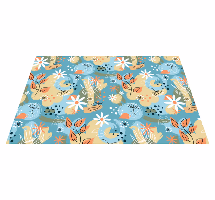 Modern placemat floral inspired tabletop - TenStickers