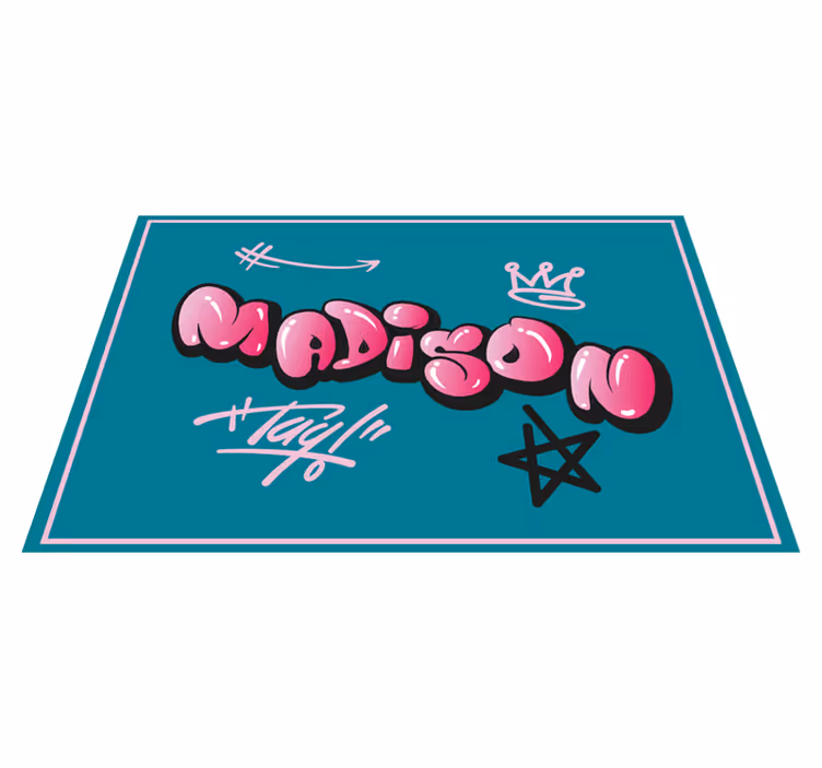 Original placemat personalized name design - TenStickers