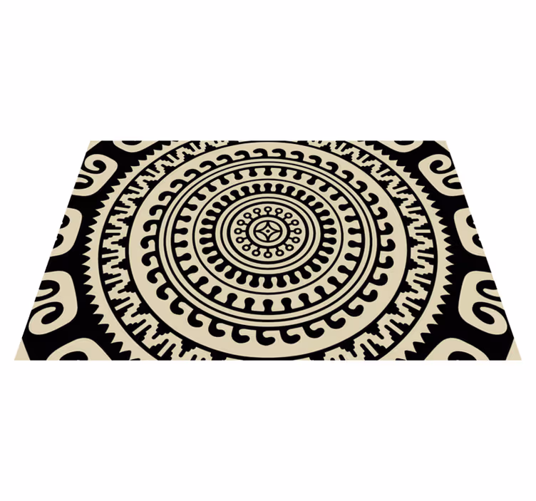 Placemat with circular patterned shapes - TenStickers