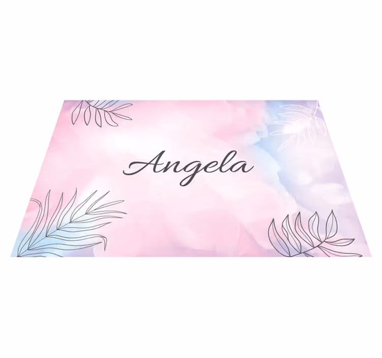 Customisable placemat elegant floral platter - TenStickers