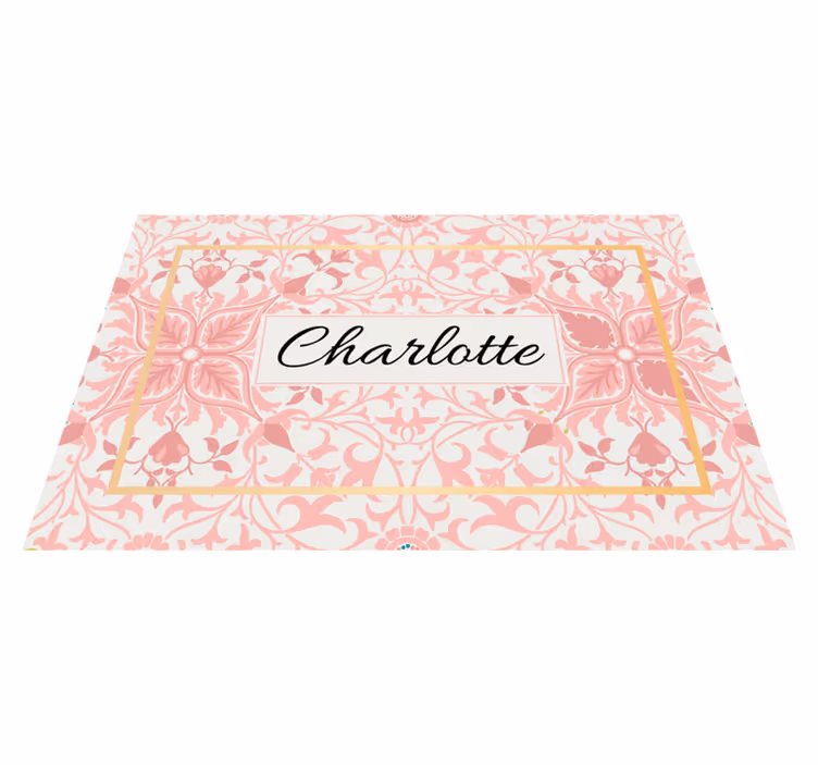 Customisable placemat customized botanical design - TenStickers