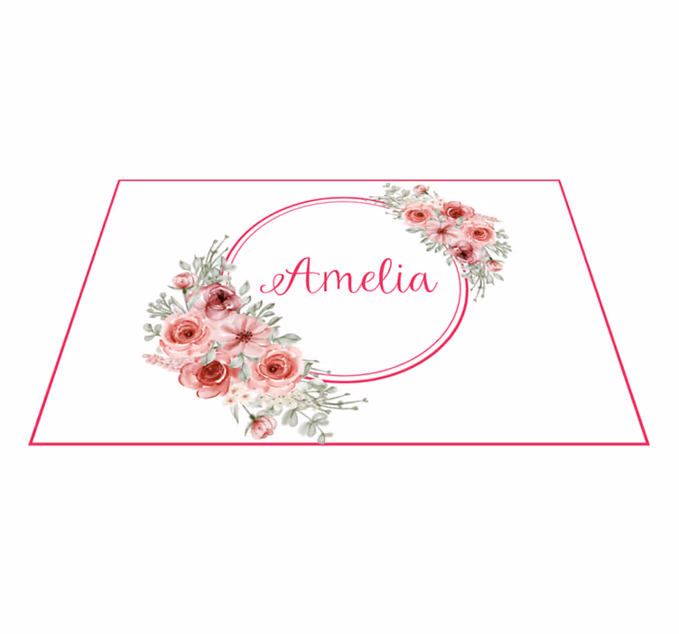 Customisable placemat botanical custom design - TenStickers