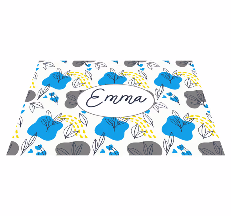 Customisable placemat custom blossom arrangement - TenStickers