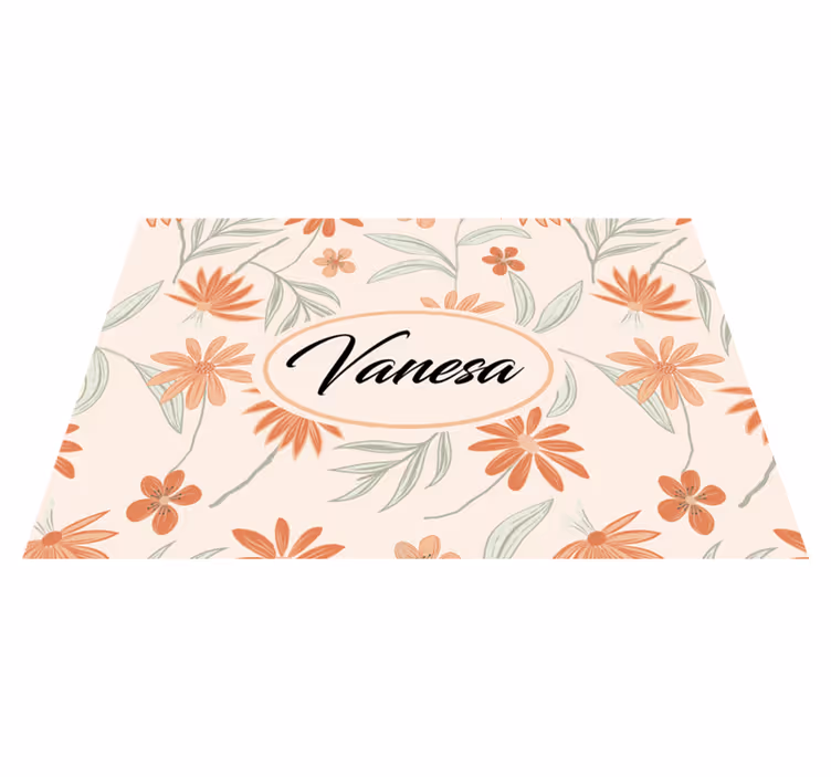 Customisable placemat custom botanical design - TenStickers
