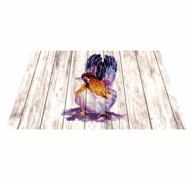 Original placemat colorful bird design - TenStickers