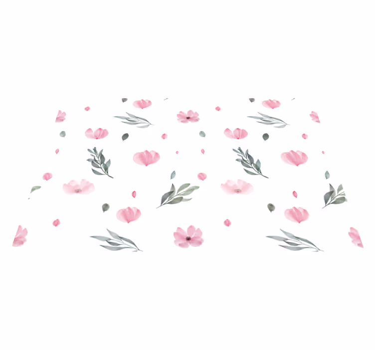Christmas placemat floral design in gentle tones - TenStickers