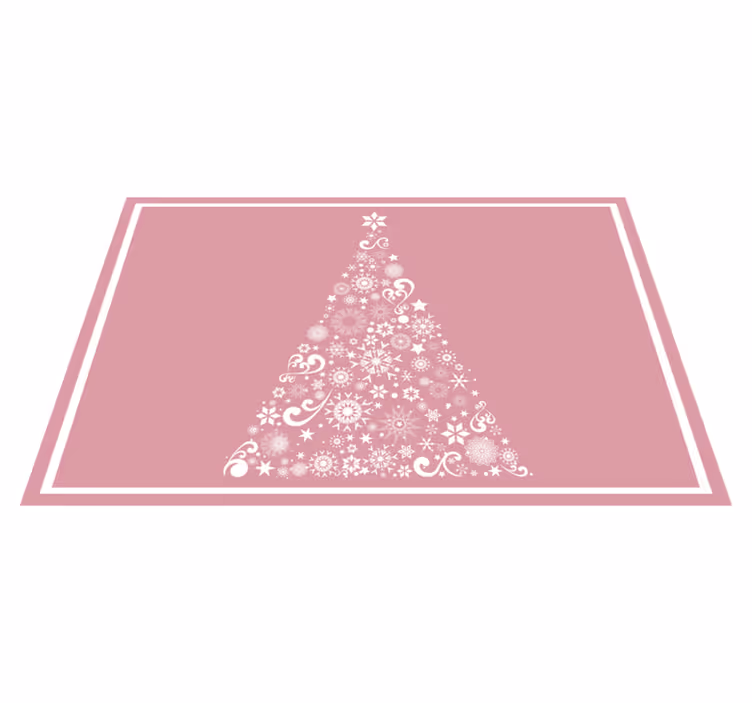 Christmas placemat with festive tree design - TenStickers