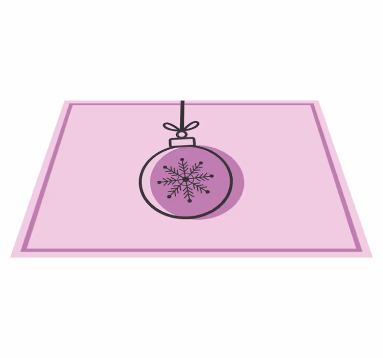 Christmas placemat snowflake ornament design - TenStickers