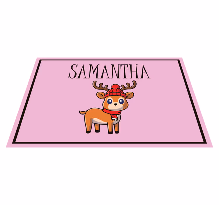 Children placemat with cute reindeer design - TenStickers