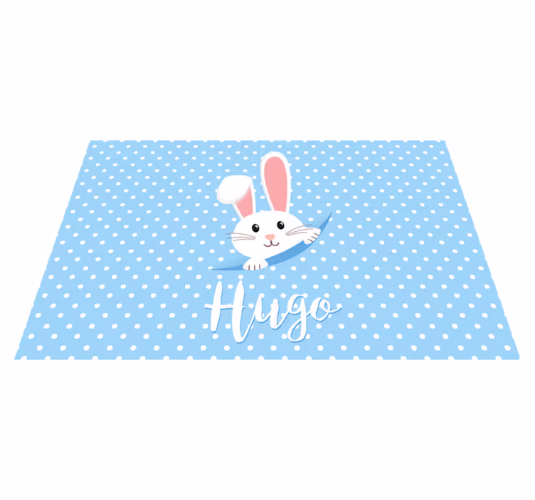 Children placemat cute bunny design - TenStickers