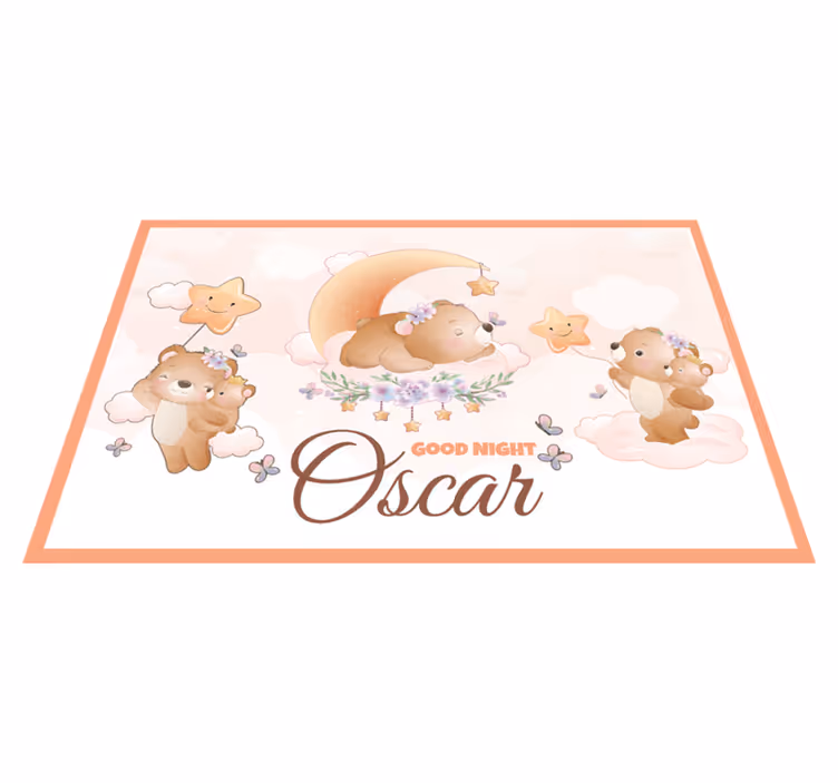 Children placemat bears and stars design - TenStickers