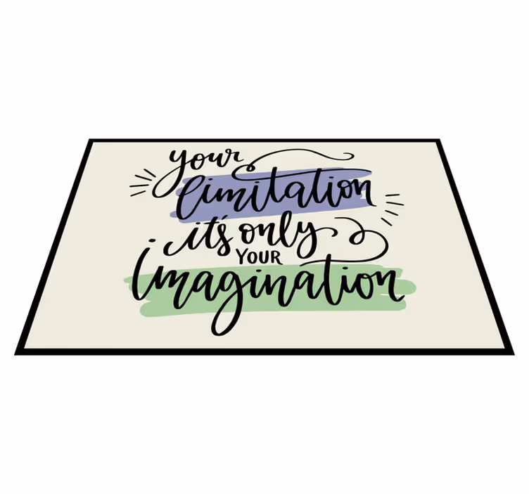 Placemat with quote inspirational phrase art - TenStickers