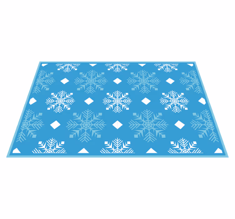 Christmas placemat with snowflake pattern background - TenStickers