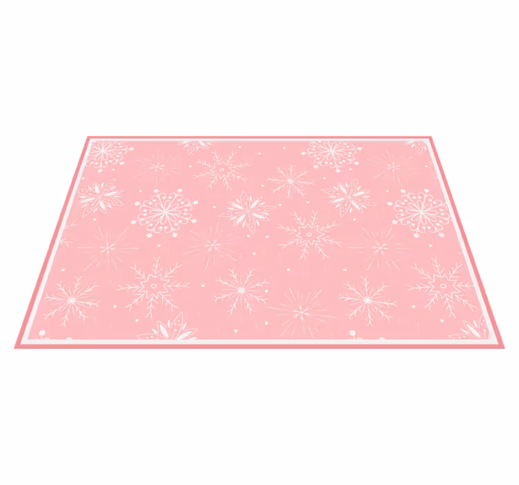Christmas placemat with snowflake texture - TenStickers