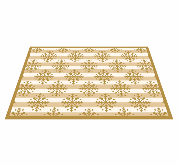 Christmas placemat with snowflake design overlay - TenStickers