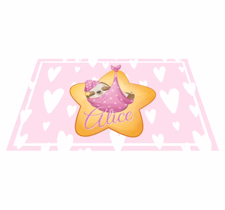 Children placemat sloth in star design - TenStickers