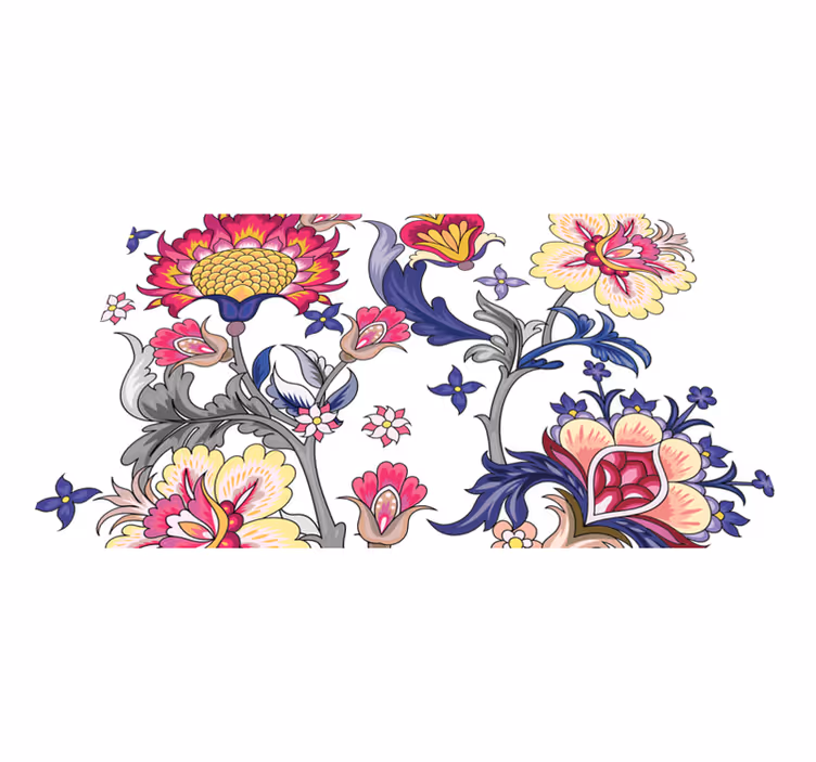 Original placemat floral design elements - TenStickers