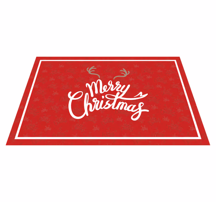 Merry christmas reindeer Christmas placemats - TenStickers