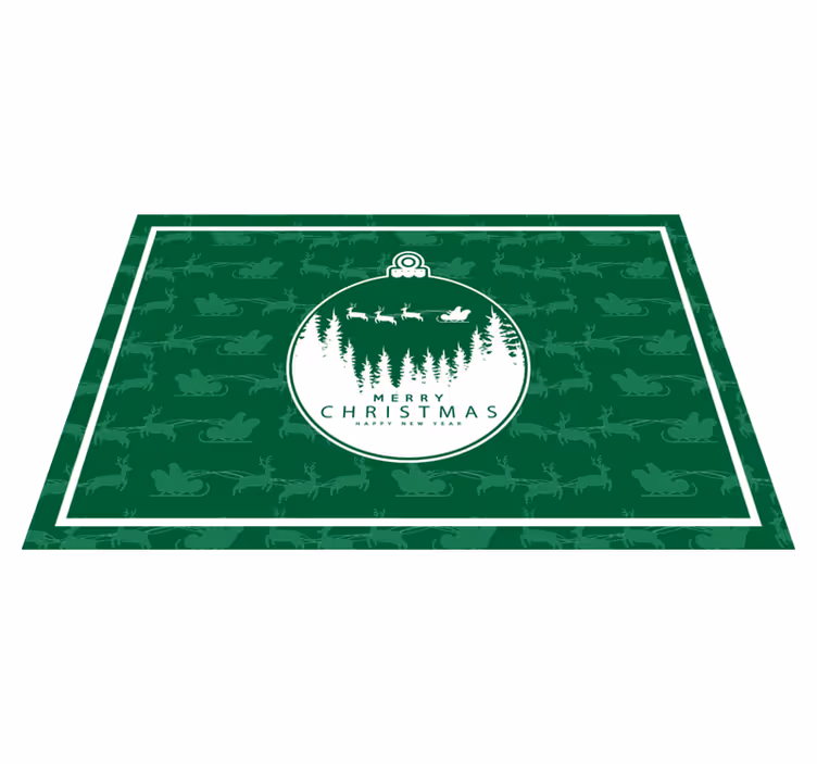 Ball with details Christmas placemats - TenStickers