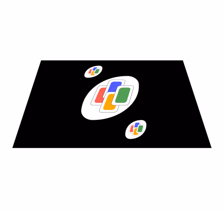 Original placemat vibrant geometric designs - TenStickers