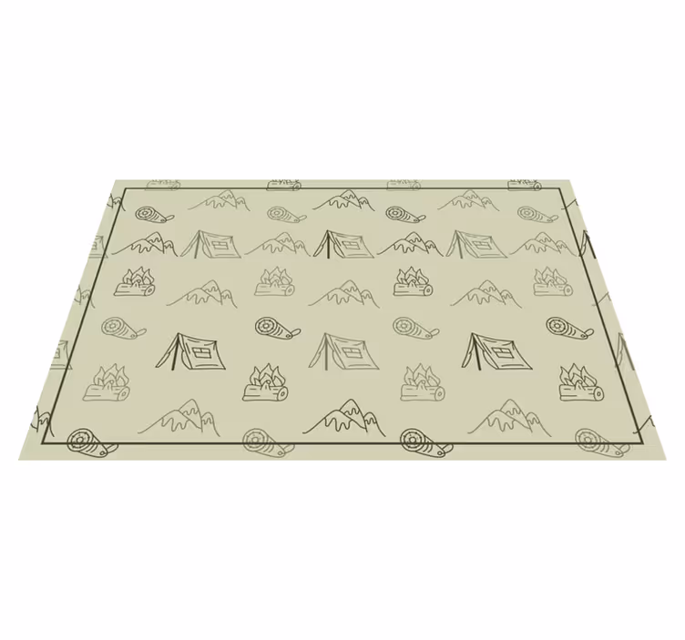 Original placemat camping adventure kit - TenStickers