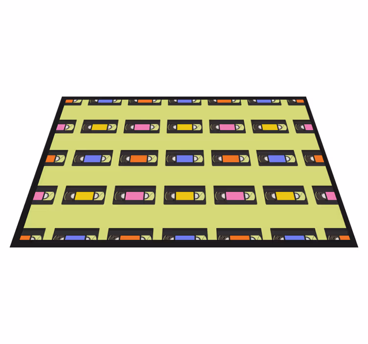 Original placemat colorful vhs tape design - TenStickers