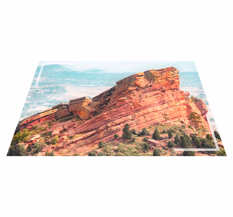 Modern placemat majestic rock formations - TenStickers