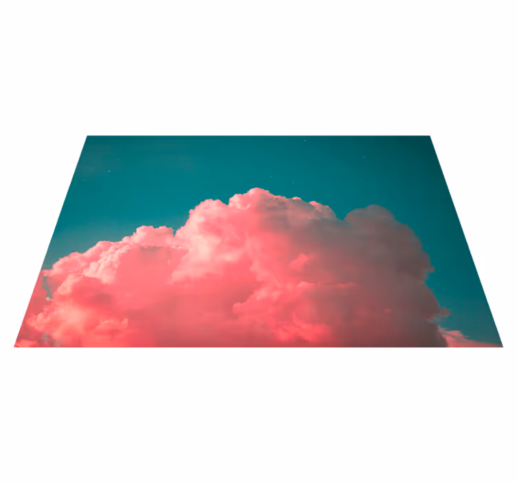 Modern placemat pink cloud blush - TenStickers