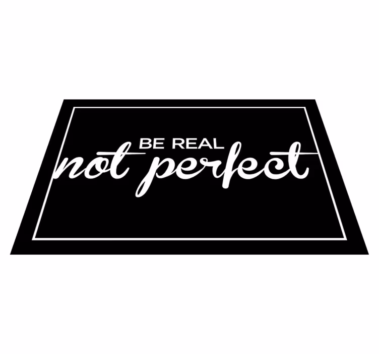Placemat with quote embracing true self - TenStickers