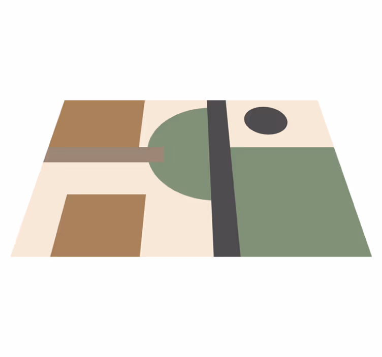 Modern placemat geometric abstract design - TenStickers