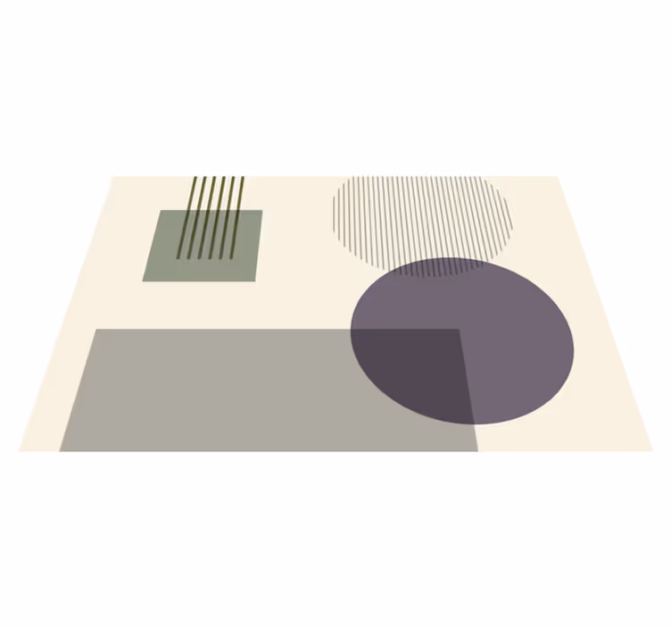 Modern placemat with geometric shapes design - TenStickers