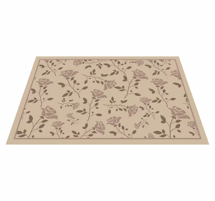 Floral botanical pattern placemat - TenStickers
