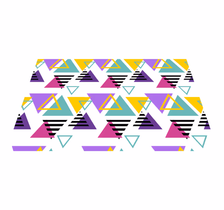 Modern placemat colorful geometric triangles - TenStickers