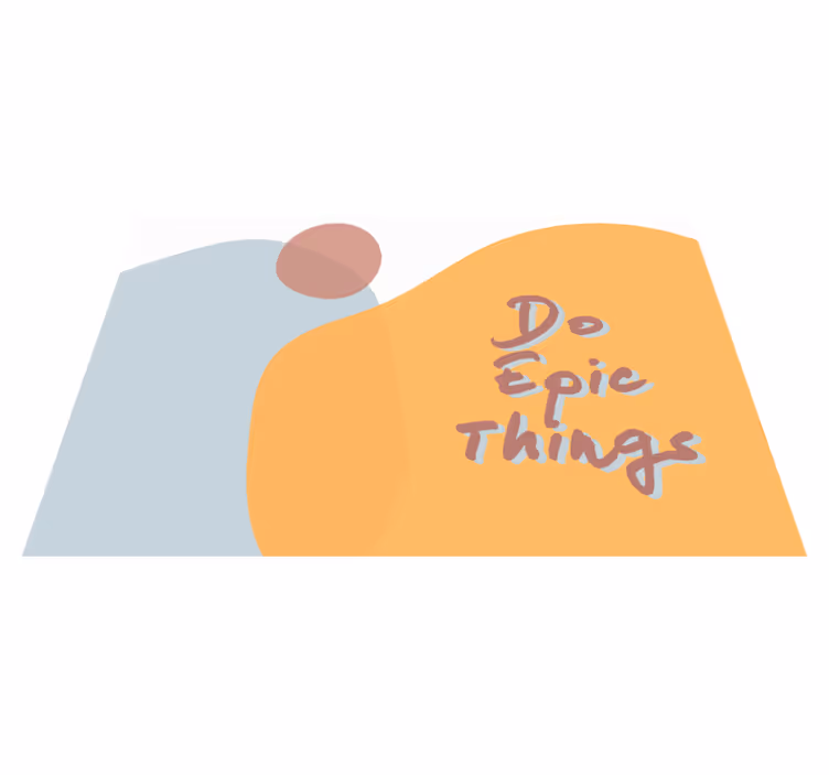 Placemat with quote do epic things - TenStickers
