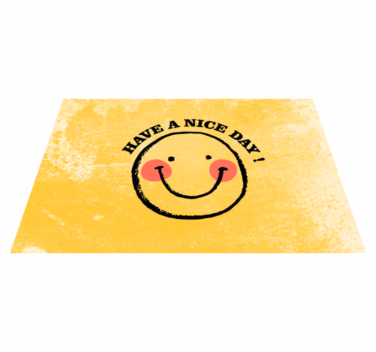 "Have a nice day" smiley face quote placemats - TenStickers